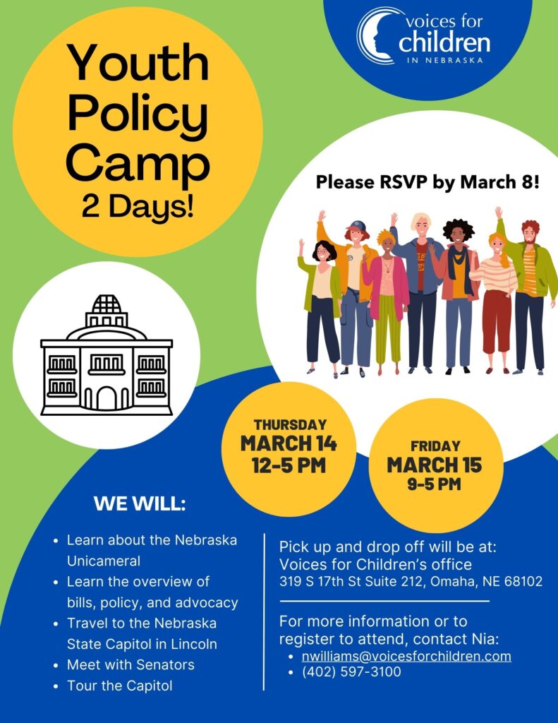 RSVP by March 8 for Youth Policy Camp!